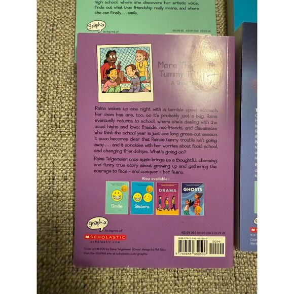 Raina Telgemeier Graphic Novel Book Bundle (Sisters, Ghosts, Guts, Smile) - Picture 3 of 5